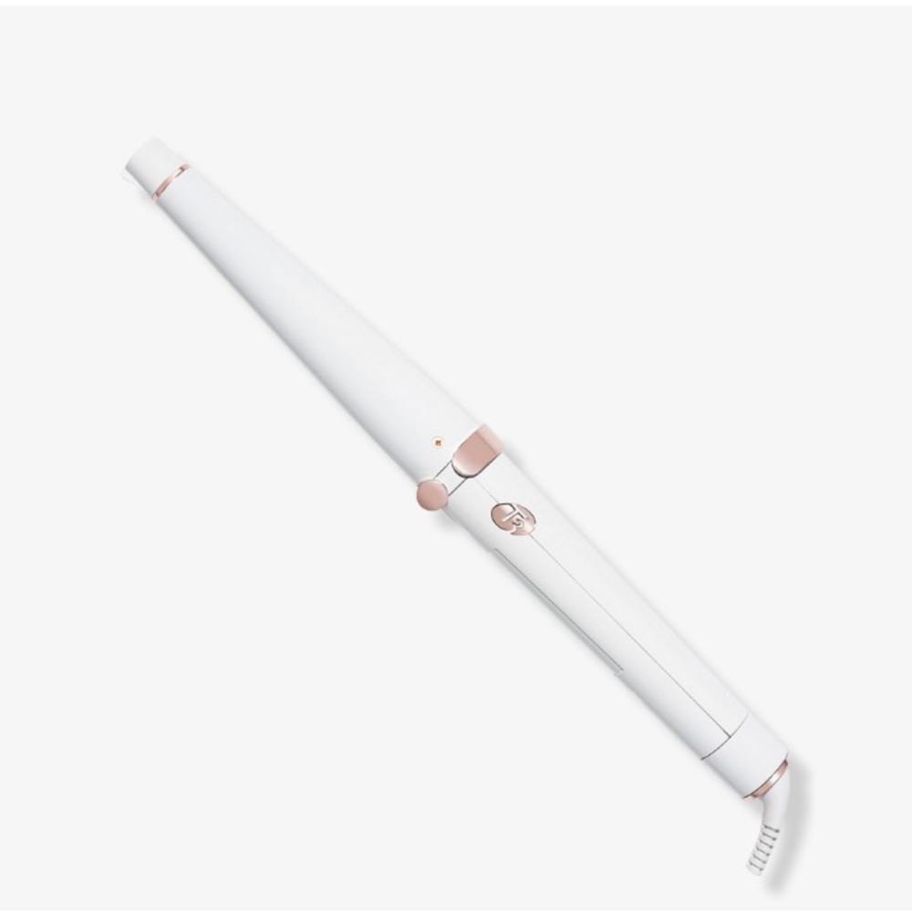 ghd White & Rose Gold Tapered Curling Wand - White